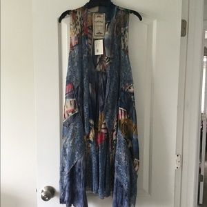 Vintage concept long vest